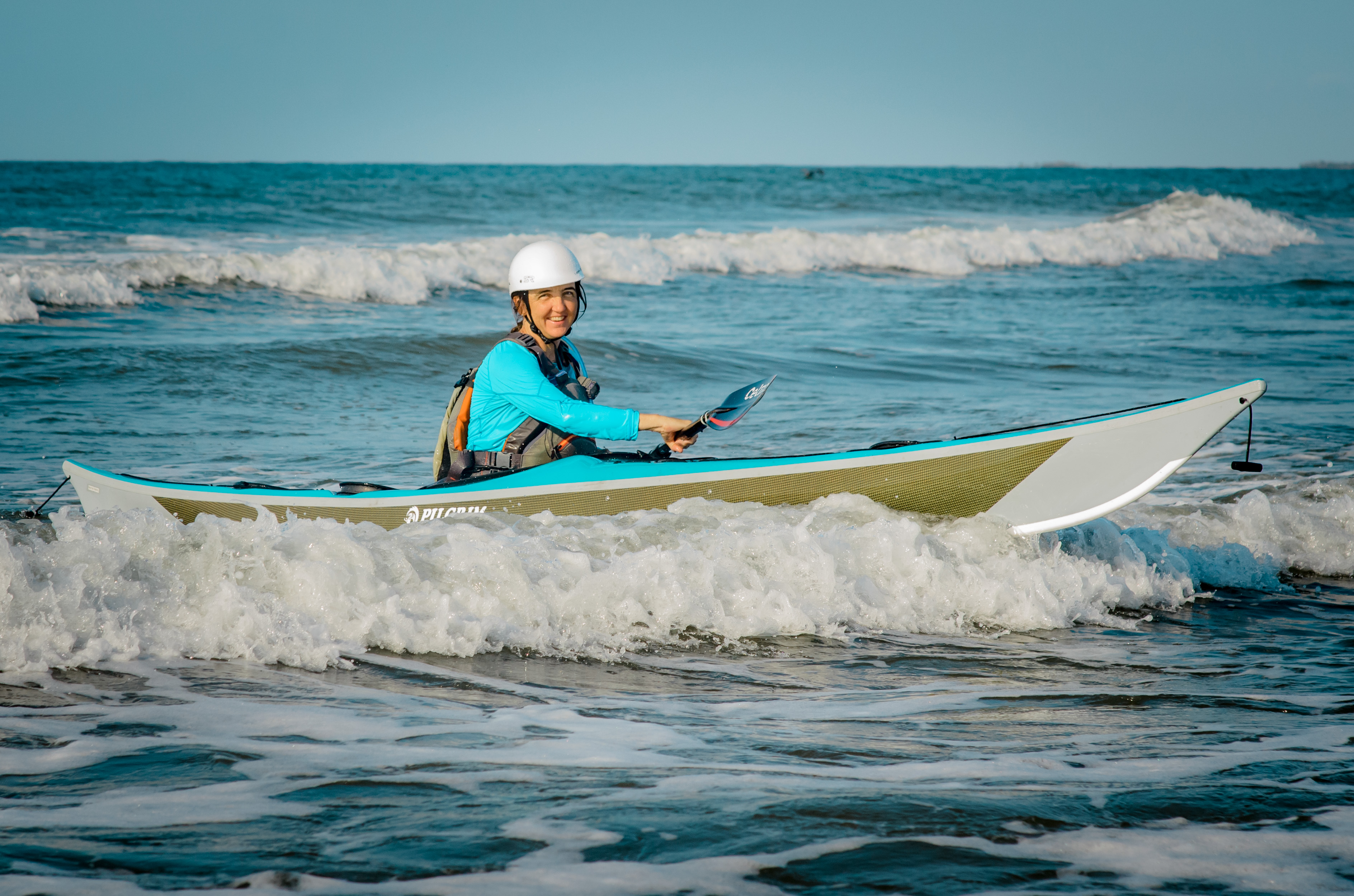 Sea kayak instructor Ashley Brown